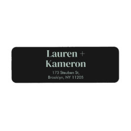 Återvändandeetikett för elegant - lägsta moderna B Returadress Etikett