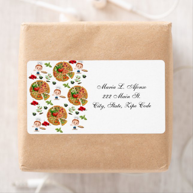 Återvändandeetiketter från adress Pizza Paj Olife Fraktsedel (Insitu)