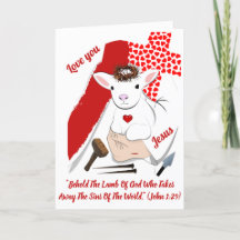 Återvändningslampa med Guds hälsningskort