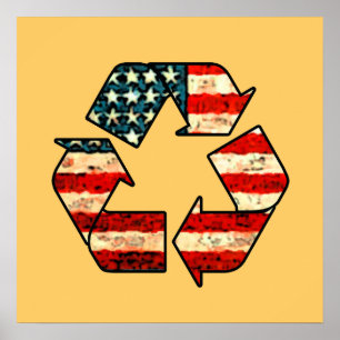 Återvinna Amerika Poster