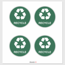 Återvinna, Använda inomhus och utomhus Klistermärken