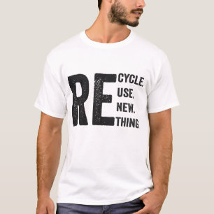 Återvinna återanvänd återanvisa omprövning Funny T Shirt