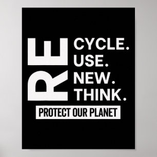 Återvinna återanvänd förnya ompröva skyddet av vår poster
