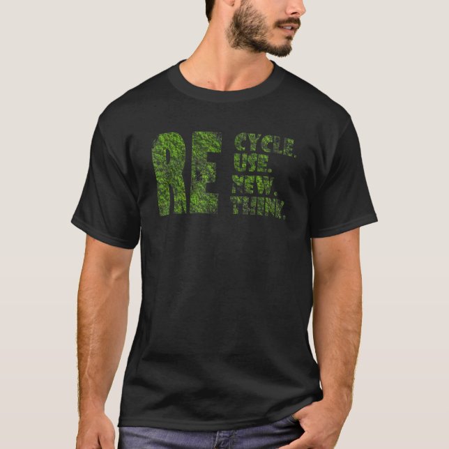 Återvinna Återanvänd förnya reflexionsutrustning f T Shirt (Framsida)