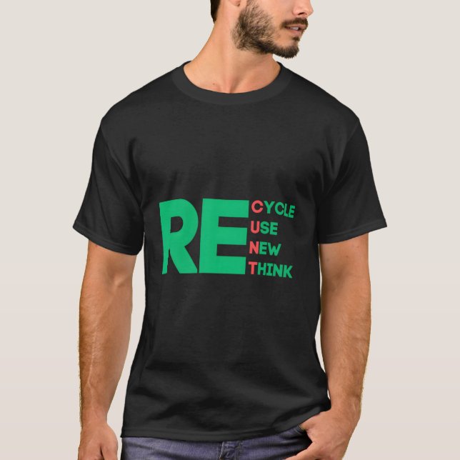 Återvinna Återanvänd förnyelse av omprövning T Shirt (Framsida)