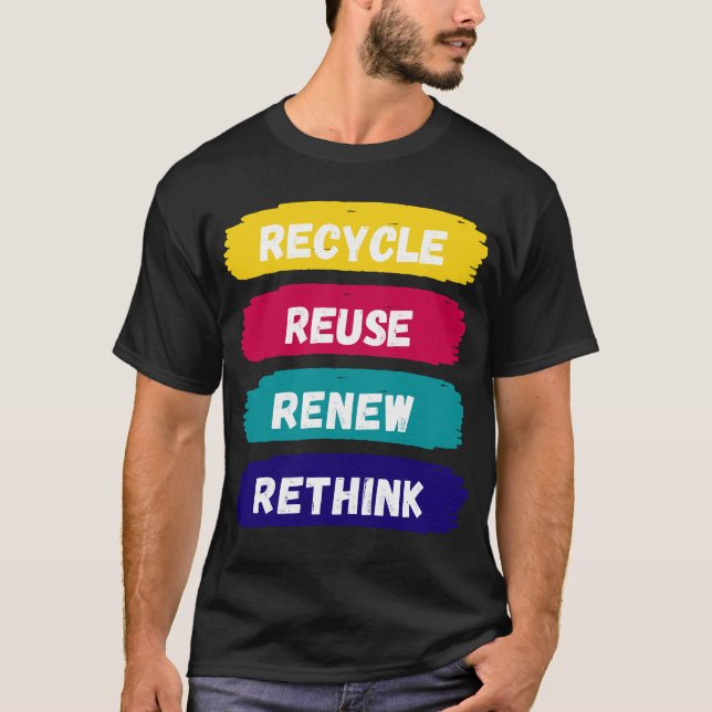 Återvinna Återanvänd förnyelse av omprövning T Shirt (Framsida)