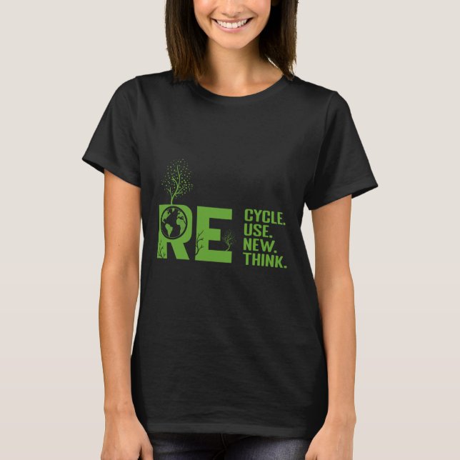 Återvinna Återanvända Förnyelse av omprövning av k T Shirt (Framsida)