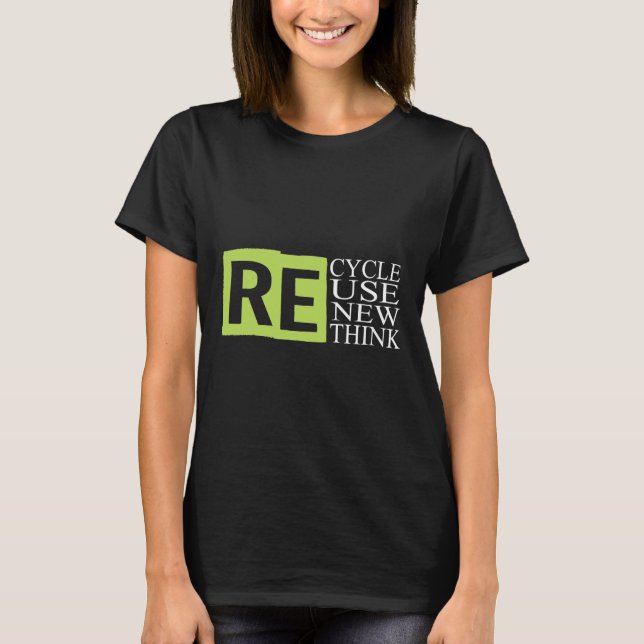 Återvinna Återanvända Förnyelse av omprövning av k T Shirt (Framsida)