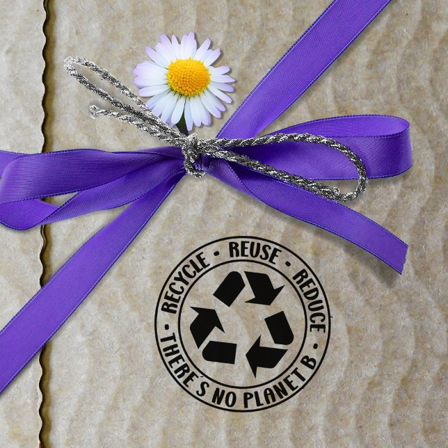 Återvinna, det finns ingen planet B. Stämpel (Skapare uppladdad)