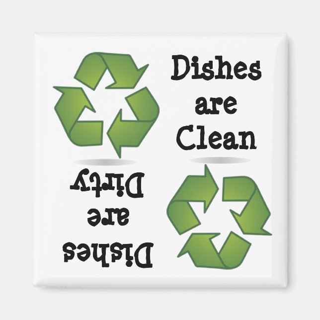 Återvinna Dishwasher Magnet (Framsidan)