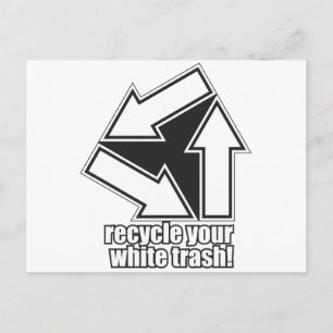 återvinna ditt vita sopor i vitt vykort