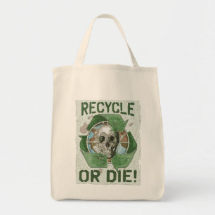 Återvinna eller Dölj skull Tygkasse