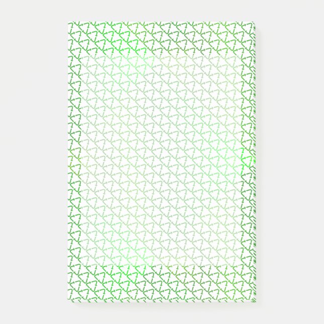 Återvinna för Grönt för världsdagen Post-it Block (Framsida)