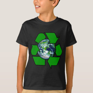 Återvinna för planetjord tee