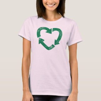 Återvinna Heart Tee Shirt
