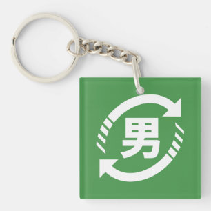 Återvinna Japanska Boys Kanji Nihongo-tecken