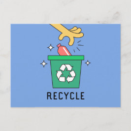 Återvinna/Klimatförändringsmedvetenhet Vykort