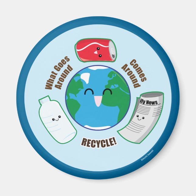 Återvinna Magnet (Framsidan)