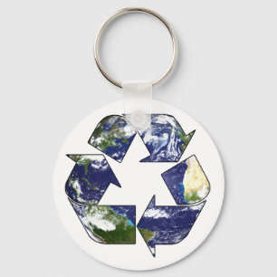 Återvinna nu Keychain Nyckelring