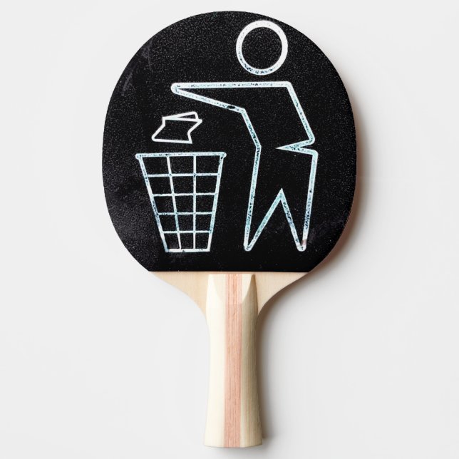 Återvinna och Stryk inte Pingisracket (Framsidan)