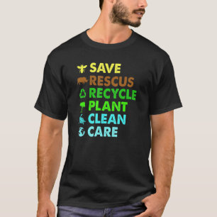 Återvinna Plastics Spara Bees Rädding Animals T Shirt