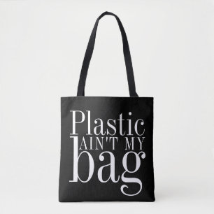 Återvinna Reuse Reducera Plastik är inte min säc Tygkasse