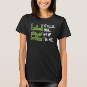 ÅTERVINNA REUSE RENEW RETHINK Earth Day Environmen T Shirt