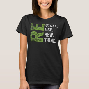 ÅTERVINNA REUSE RENEW RETHINK Earth Day Environmen T Shirt