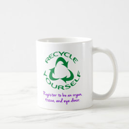Återvinna själv kaffemugg