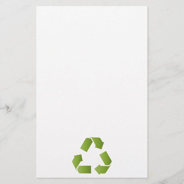 ÅTERVINNA SYMBOL BREVPAPPER (Framsida)
