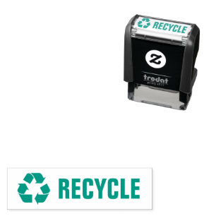 Återvinna Symbol Self Inking Rubber Frimärke Självfärgande Stämpel