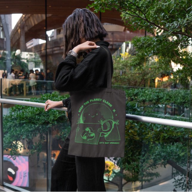 Återvinna Tecknad av offertjord Tygkasse (Skapare uppladdad)