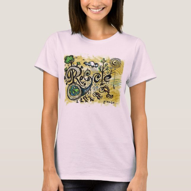 Återvinna! Tee (Framsida)