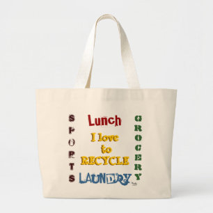 Återvinna Tote Bag Jumbo Tygkasse