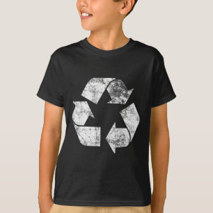 Återvinna Vintage Recycling Shirt Gift Earth Day M T