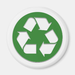 återvinnaklistermärke magnet
