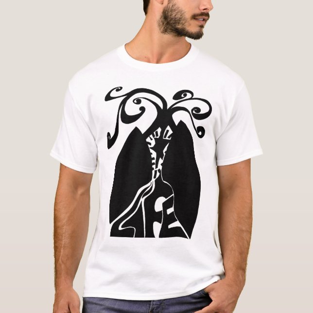 Återvinnalivsvart T Shirt (Framsida)
