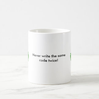 återvinnan återvinna, skriver aldrig samma kaffemugg