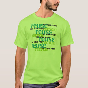 Återvinnan gör din del t shirt