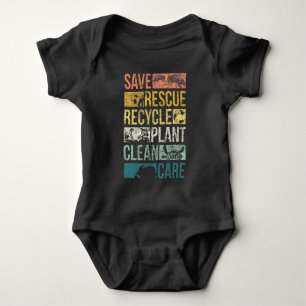 Återvinnan om djurens Spara Jorden och klimatför T Shirt