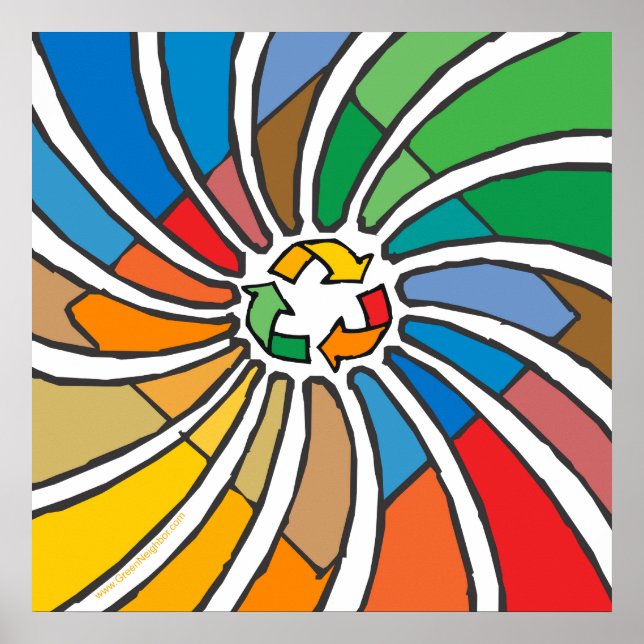 Återvinnans signaturteckning poster (Framsidan)