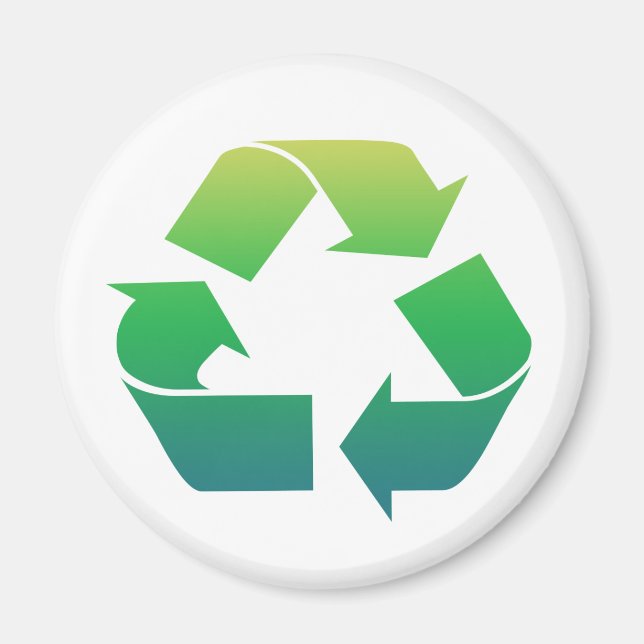 Återvinnans signeringspilar, magnet (Framsidan)