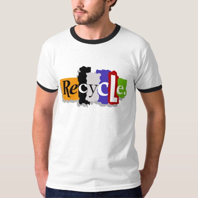 Återvinnat-skjorta T-shirt (Framsida)