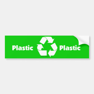 Återvinnatunnaetiketter för plast- & bildekal
