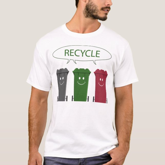 Återvinnatunnar Tee (Framsida)