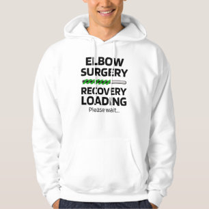 Återvinning av armbågsoperationer Kirurgi med a Hoodie