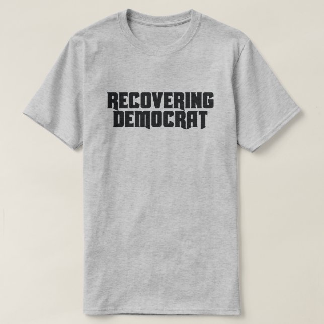 ÅTERVINNING AV DEMOKRAT TEE SHIRT (Design framsida)