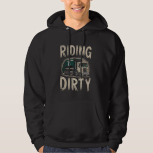 Återvinning av drivrutin i Sopor Lastbil Slösar So Hoodie