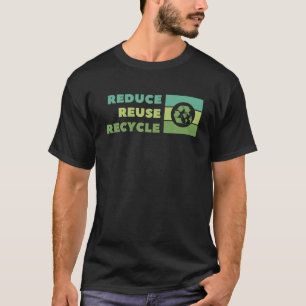 Återvinning av jorddagen, miljövänlig återanvändni t shirt