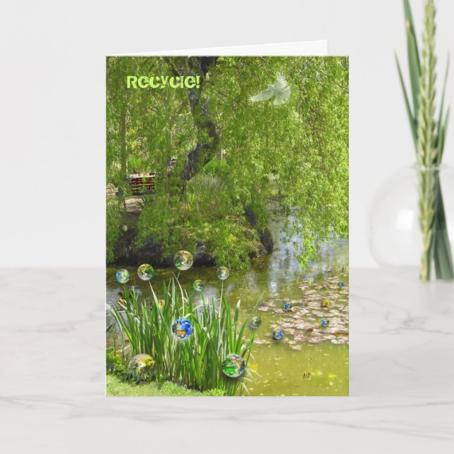 Återvinning av jorden! kort (Framsida)